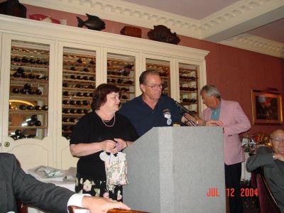 Charlie making Karen cry with his thanks and appreciation for her help make 
the reunion a success.
