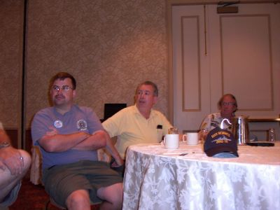 Brian Cottrell (Keith's son), Keith Cottrell and Rodger Dahl at the 
association meeting.
