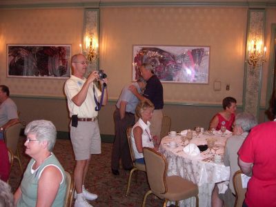 Seated, Pat Davis, Valerie Ringate, Marty Camann, and Auggie Greidanus.
Standing, Eric Bishop taking pictures, Paul Stark talking with Tom Camann.
