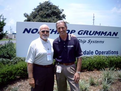 Bob Hill with our Avondale Shipyard host,Woody Oge
