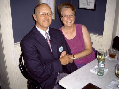 Eric and Nancy Bishop at the banquet.
