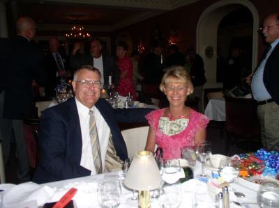 Tom Ringate and Valerie Ringate after she won the 50/50.
