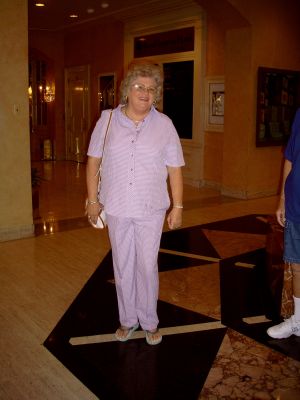 Sandra Hulsey..."excuse me your shoes are blinking".
