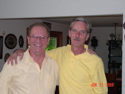 Charlie Layus and Leo Eberhart reunited after 42 yrs.
