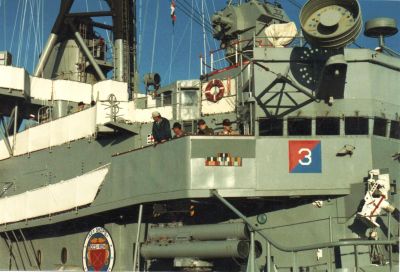 CDR William H Sadler III docking in Charleston
