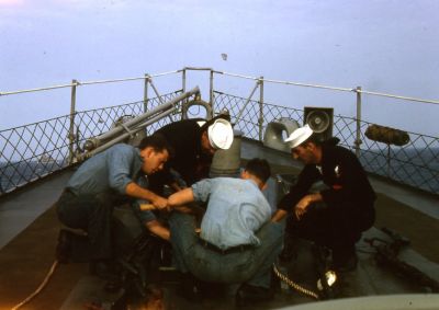 Anchor crew
Working on anchor gear 1964
Keywords: Tarrance