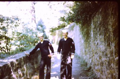 Trieste Italy 1969 Pete Evanchew (R) John Keiffer (L)
Semmes technicians Pete and John tour Trieste
Keywords: Trieste Italy 1969 