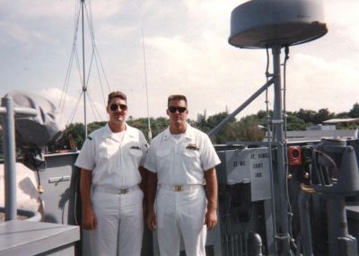 RM2 Hewitt and Chief Signalman Tom Berry
